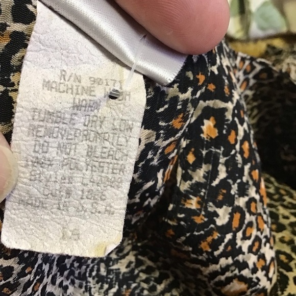 3 for 20 $ bundle Vintage 80s leopard blouse - Picture 3 of 8